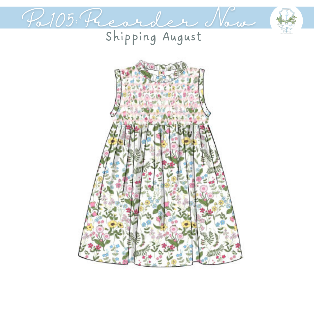 PO105: Wildflowers Smock Top Dress