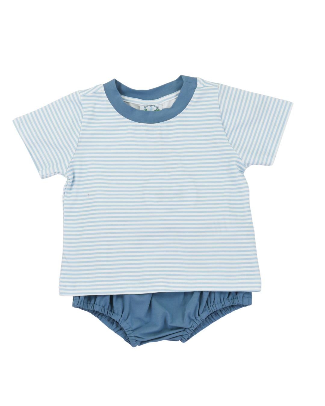 Everyday Blue Knit Diaper Set