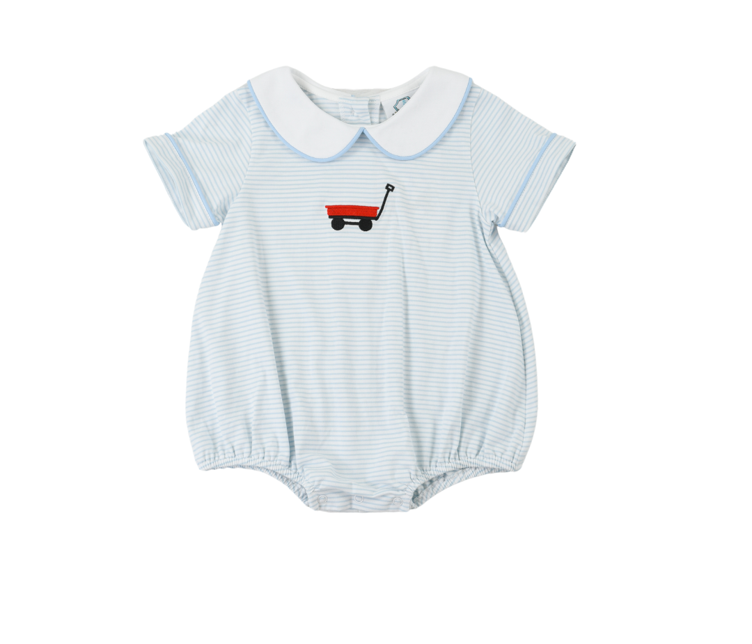 Little Red Wagon Knit Boys Bubble