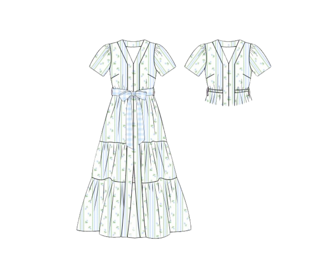 Grand Millenial Mom Dress