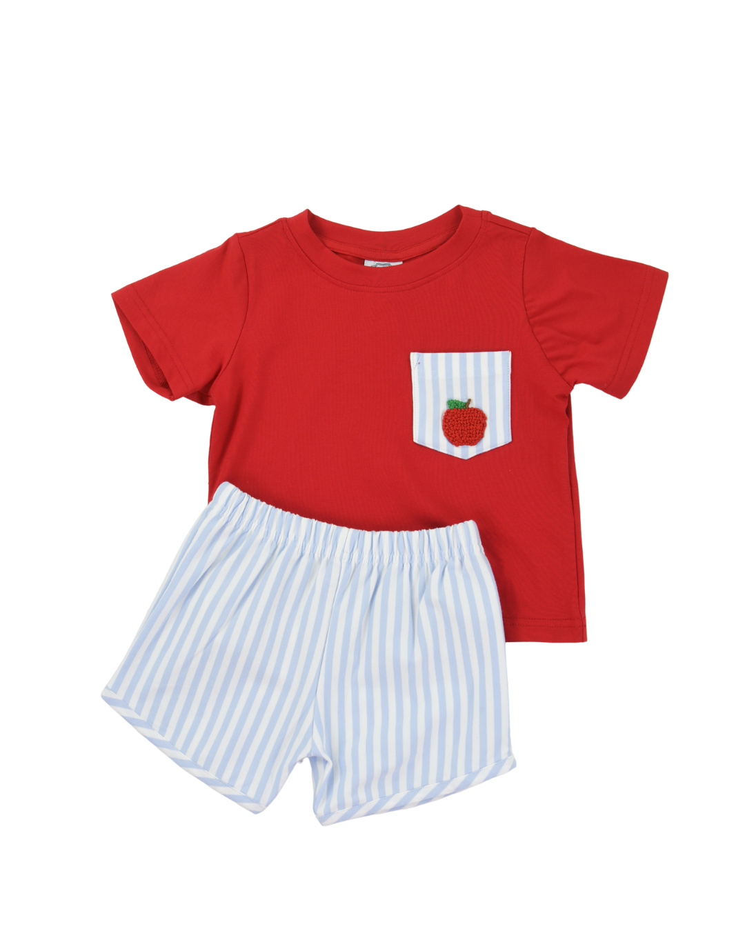 An Apple A Day Boys Short Set