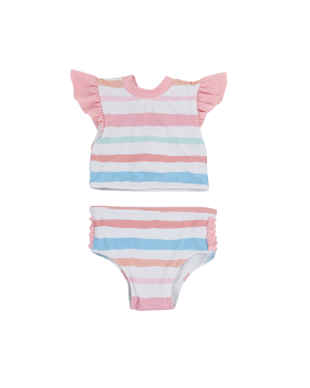 Stripe 2pc Swimsuit