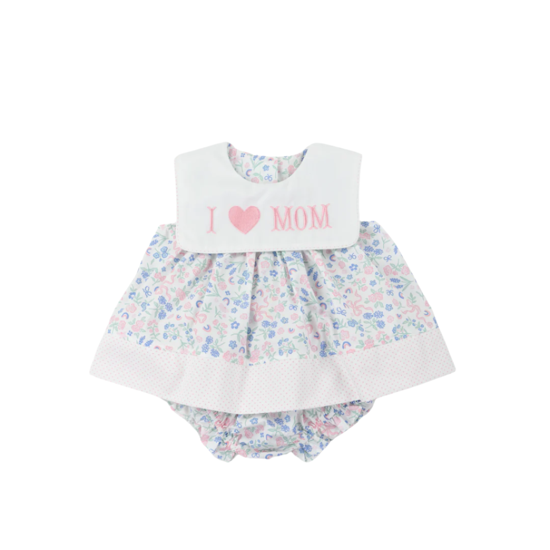 I Love Mom Bloomer Set