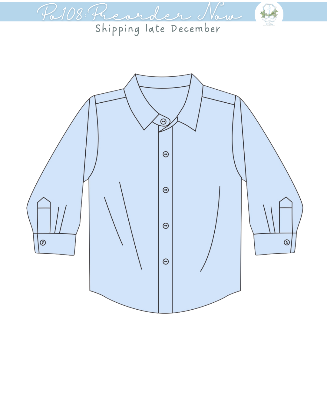PO108: Greenwich Garden Boys Button Down