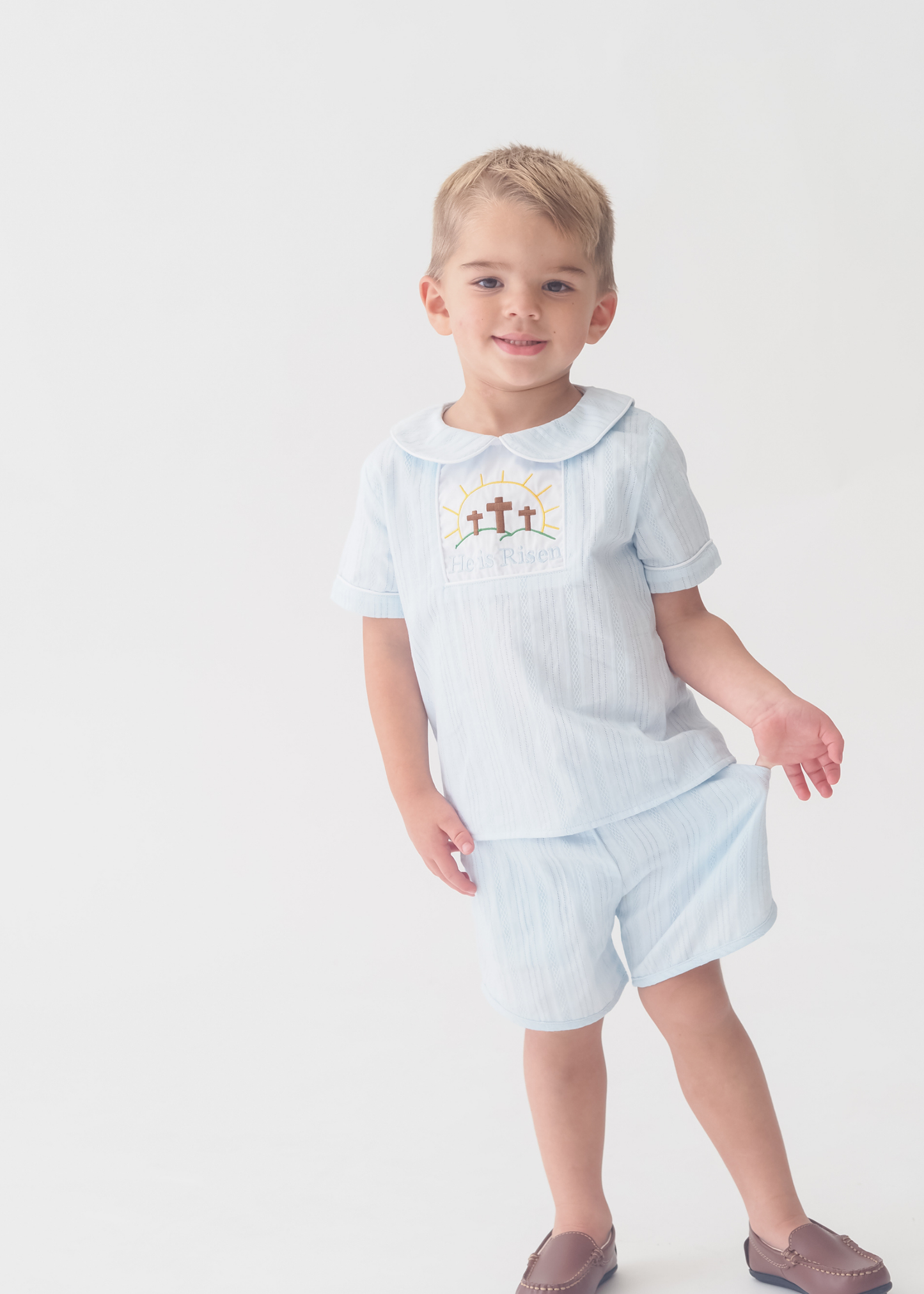 He is Risen Boy Short Set