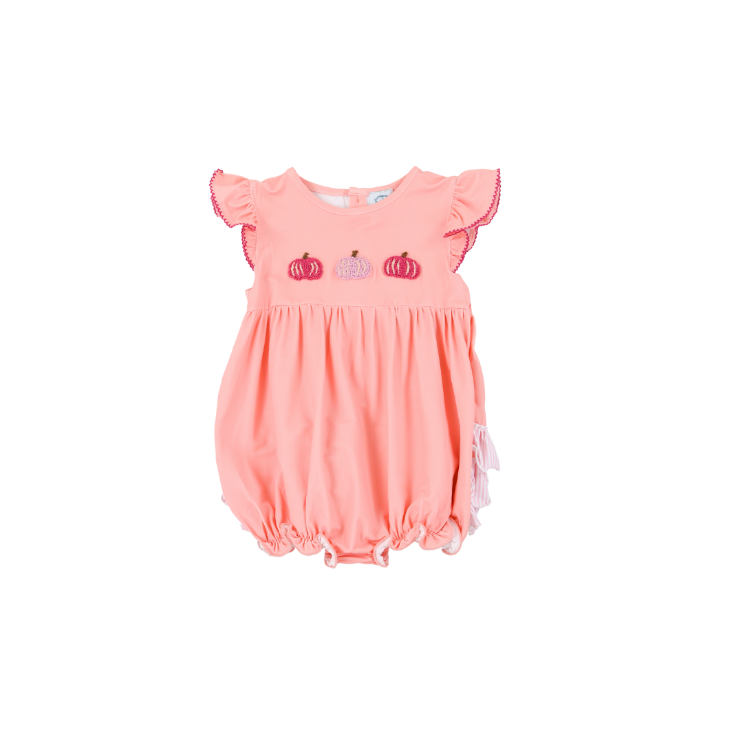 Cute & Colorful Knit Pumpkin Girls Bubble
