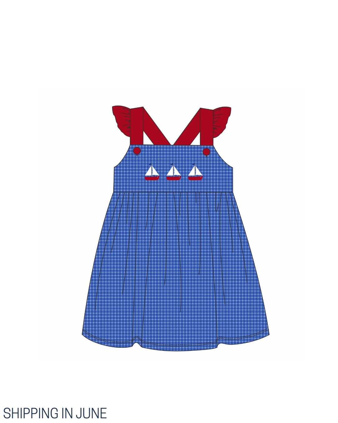 PO111: Summer Sailboats Dress