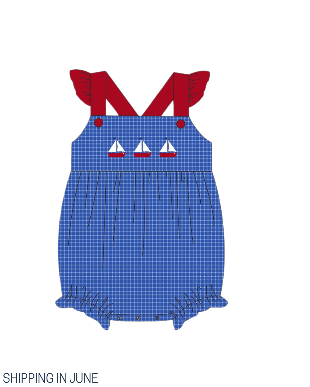 PO111: Summer Sailboats Girl Bubble