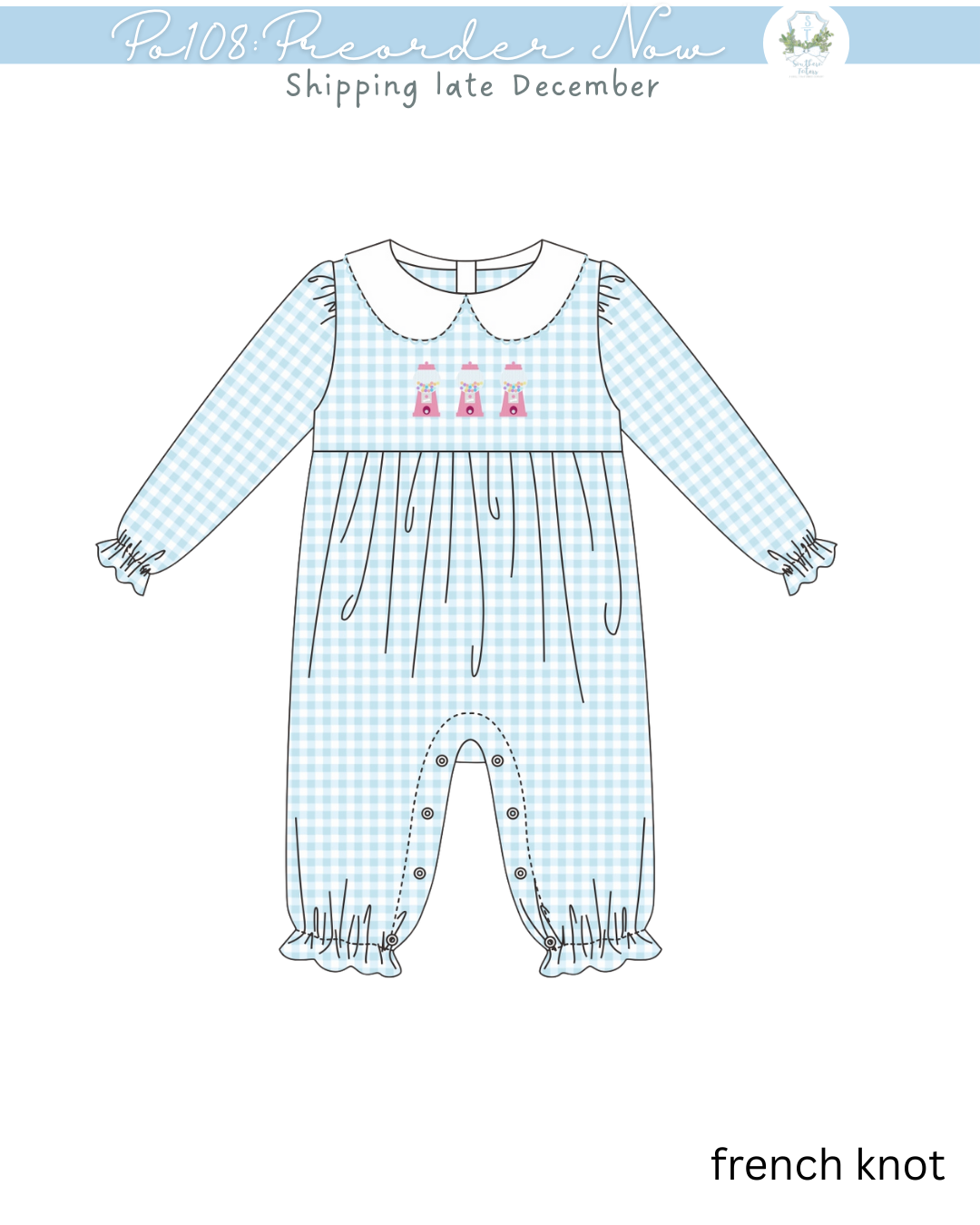 PO108: Bubble Gum Girls Romper