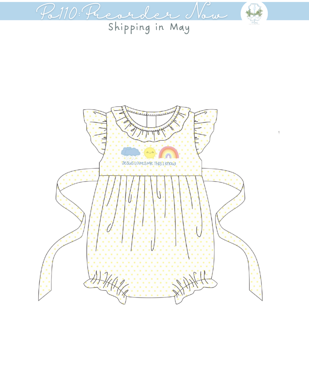 PO110: Jesus Loves Me Girl Bubble