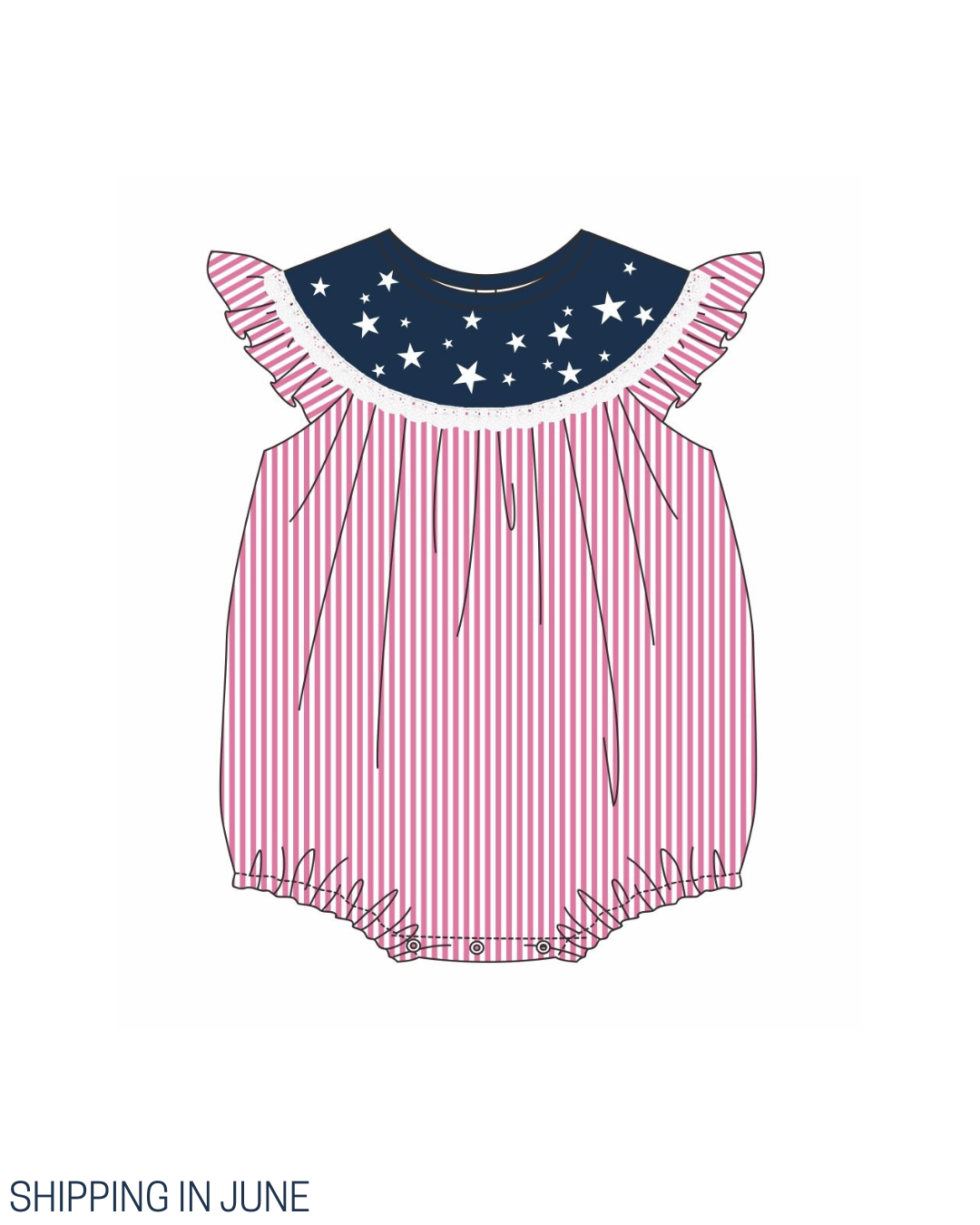 PO111: RW&B Stars Girl Bubble