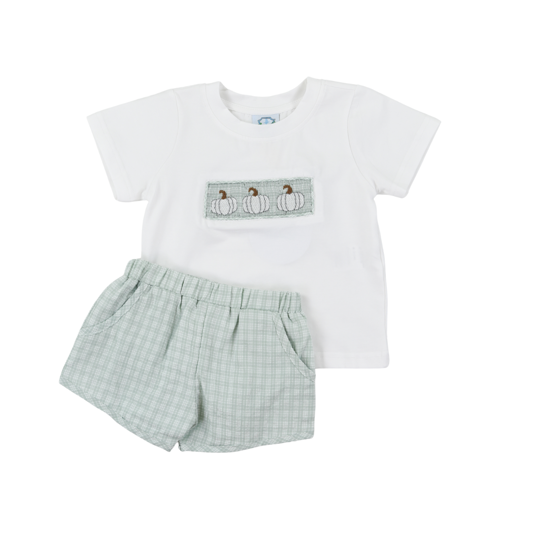 White Pumpkin Smock Short Set