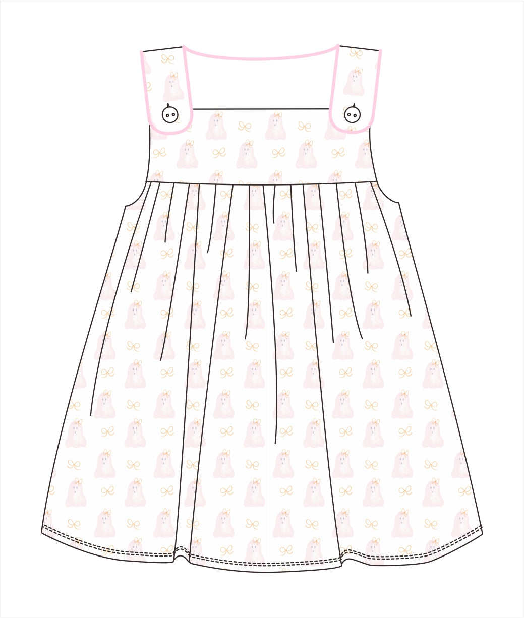 PO113: Watercolor Ghost Dress