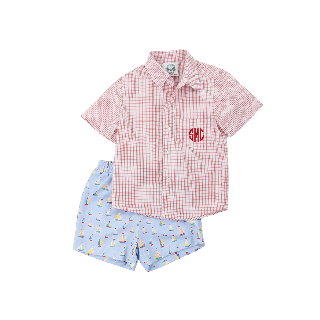 A Day At Sea Boy Short Set
