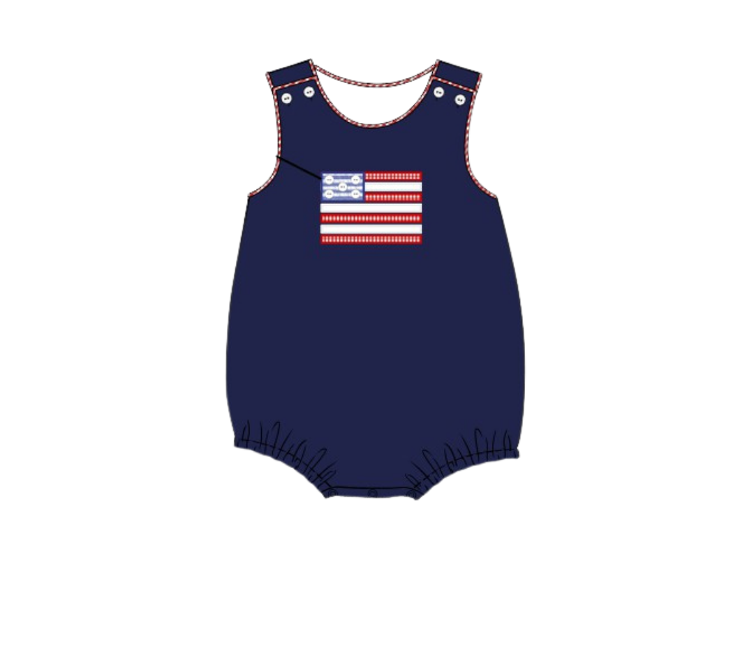 USA Flag Boy Bubble