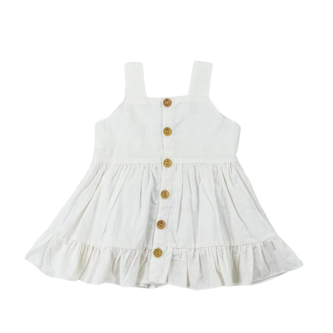 White Linen Dress