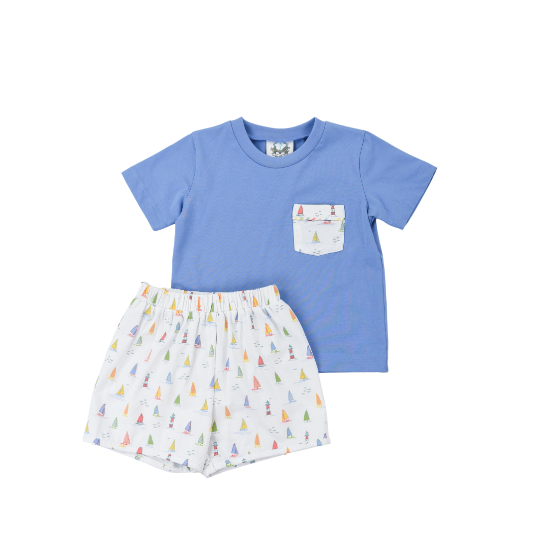 Tiny Sails Pocket Short Set