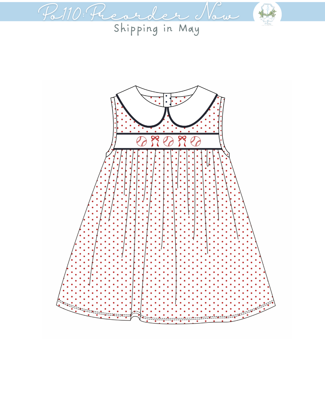 PO110: Baseball Stripe Dress