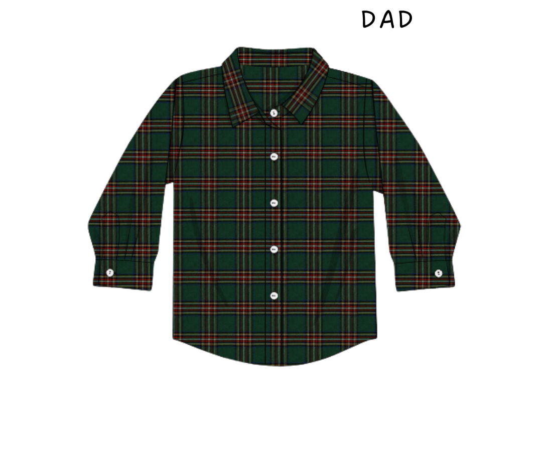Holly Tartan Dad Shirt