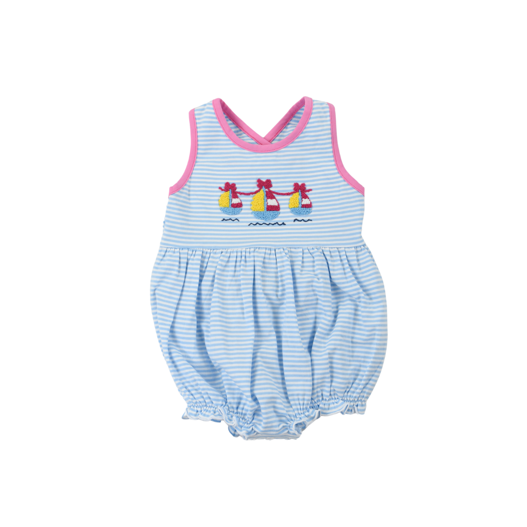 French Knot Boats Girl Bubble