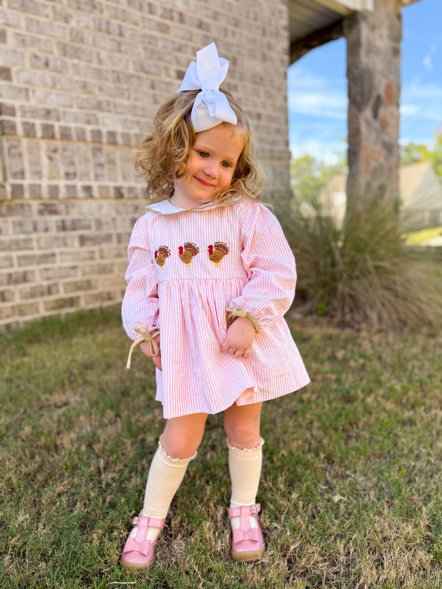 French Knot Turkeys Bloomer Set