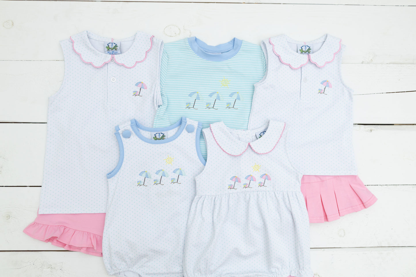 Beach Umbrellas Boy Short Set