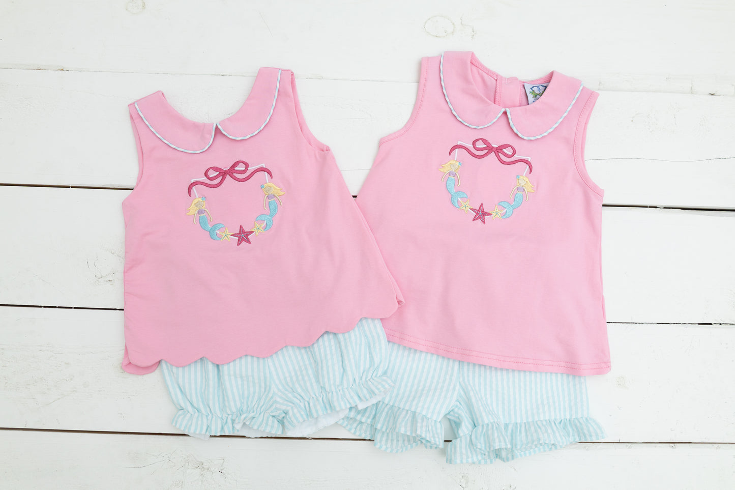 PO111: Mermaid Girl Short Set