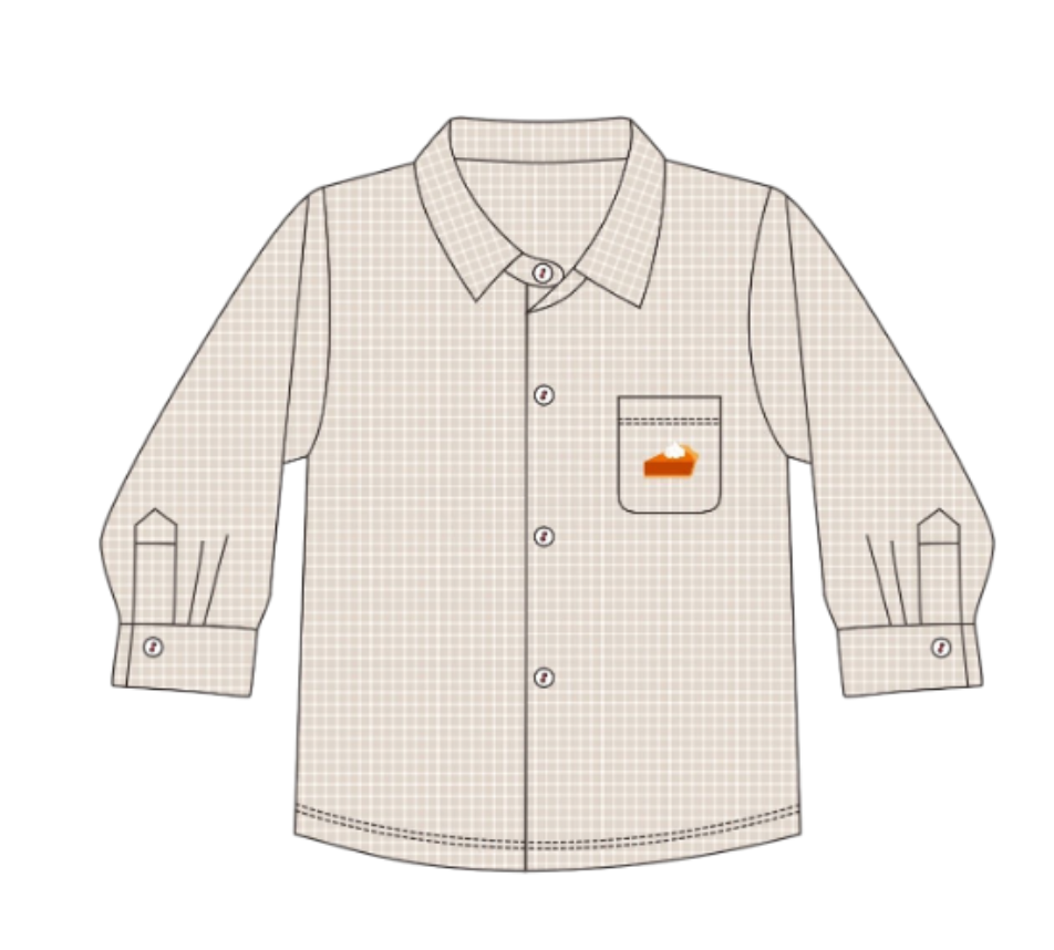 PO114: Sweet as Pie Button Down Shirt
