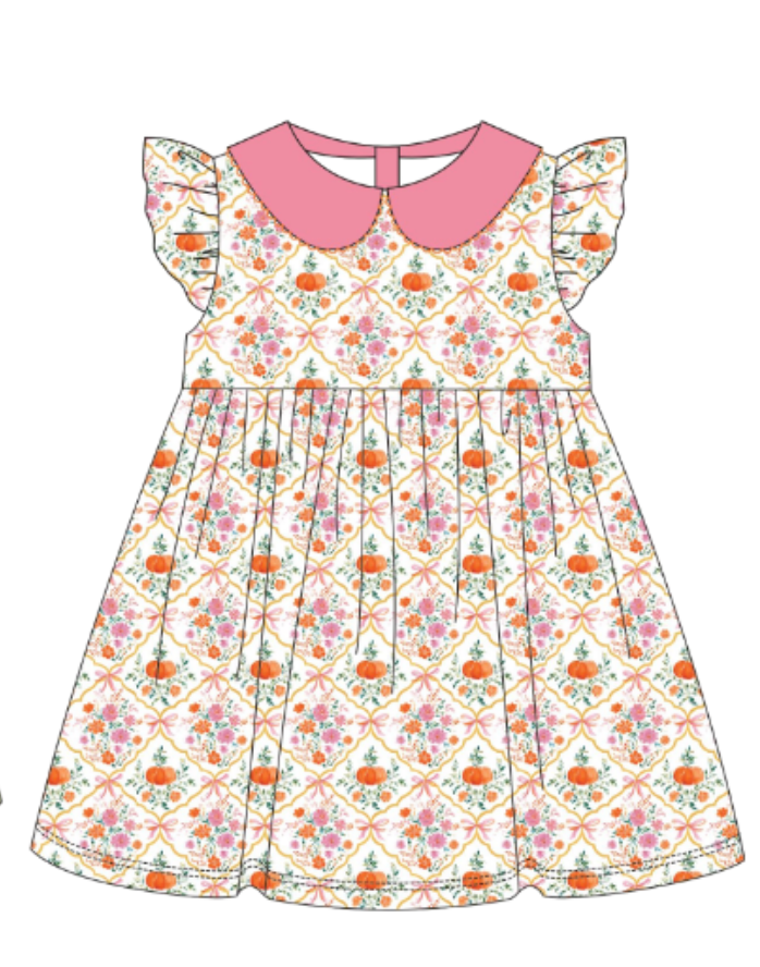 PO114: Precious Little Pumpkin Dress