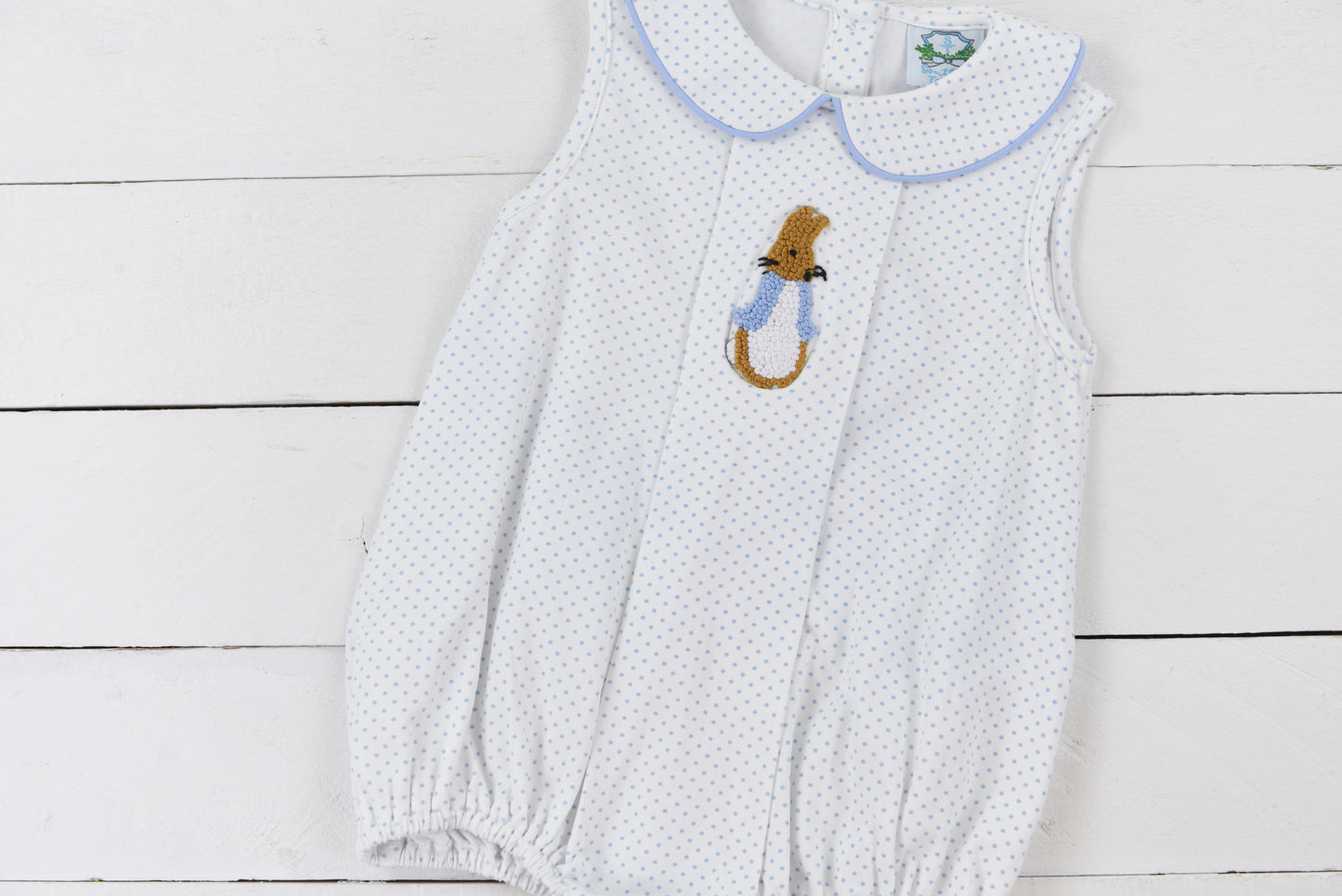 French Knot Blue Rabbit Bubble