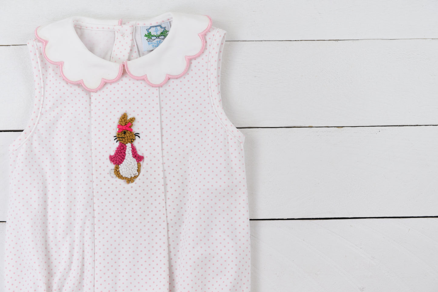 French Knot Pink Rabbit Bubble