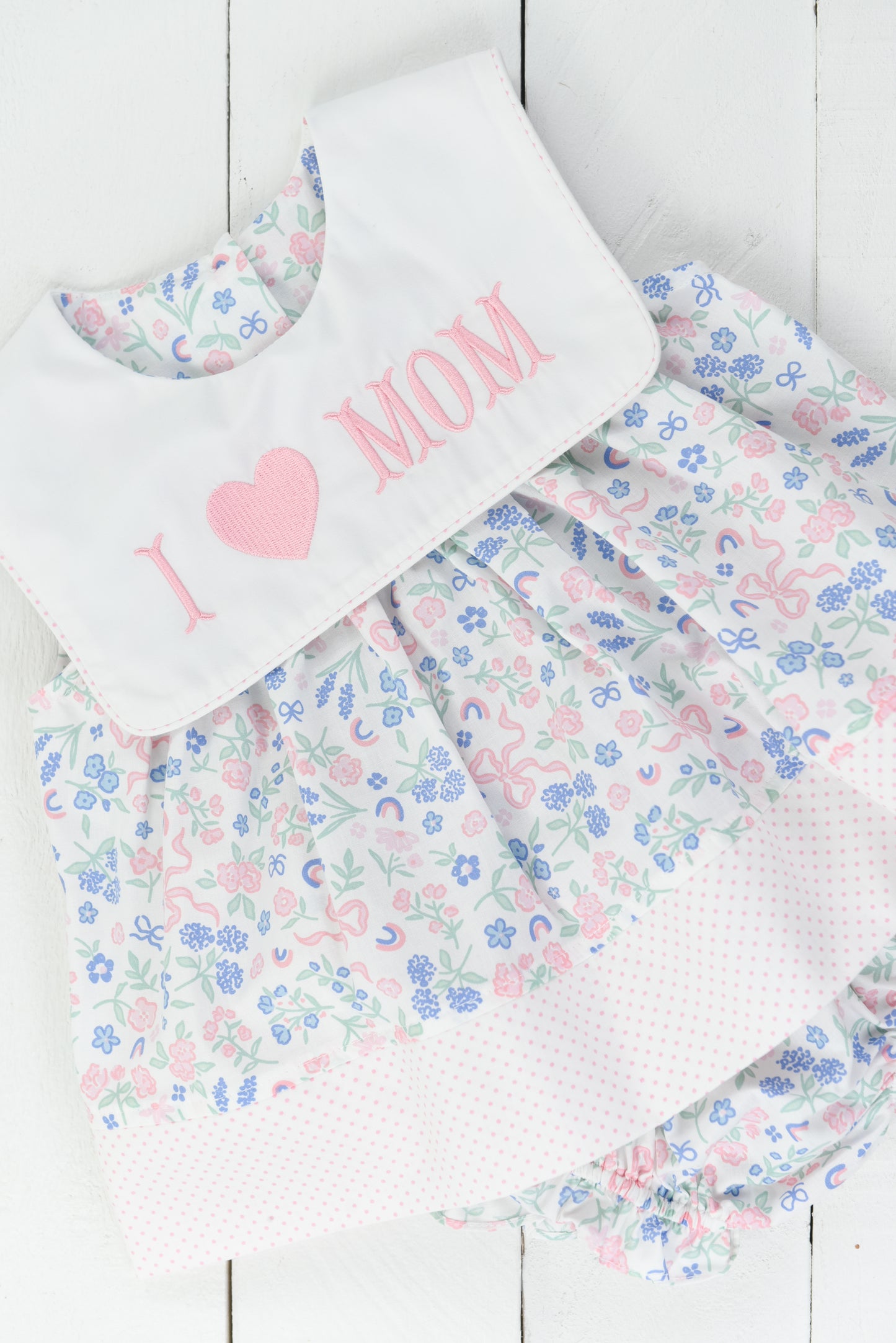 I Love Mom Bloomer Set