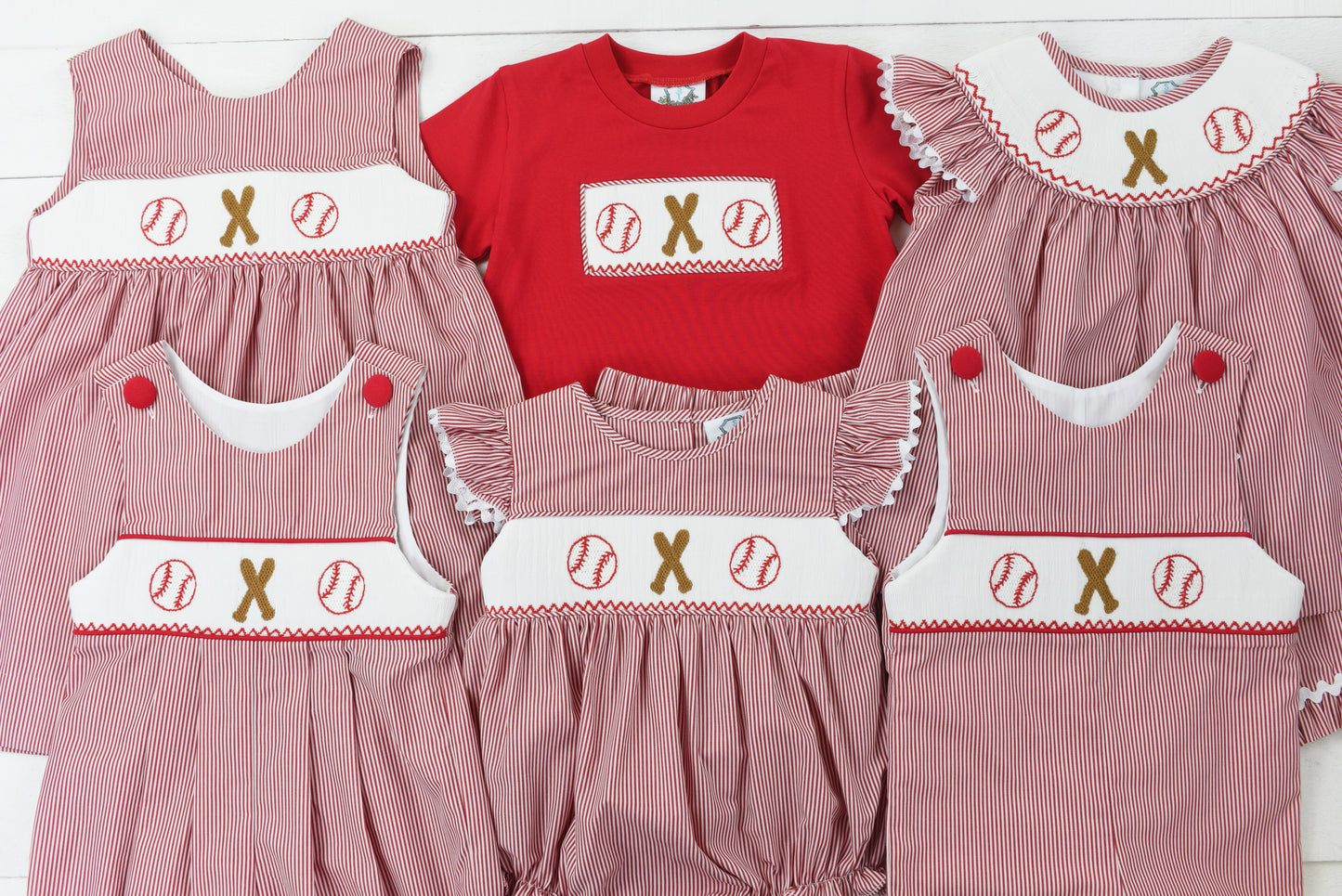 Smocked Baseball Girl Bubble