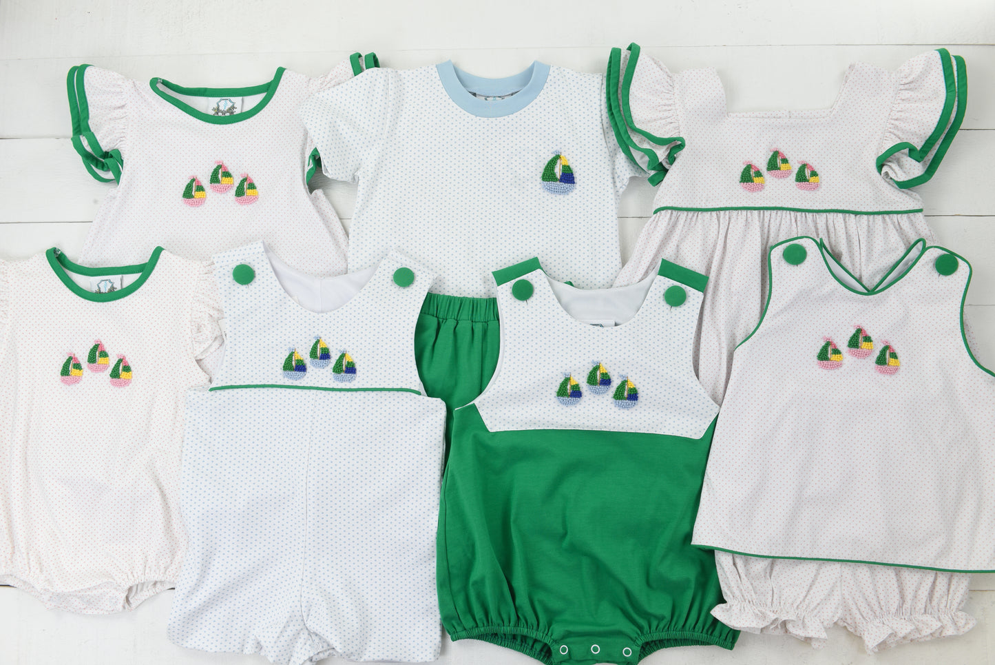 French Knot Sailboat Boys Short Set