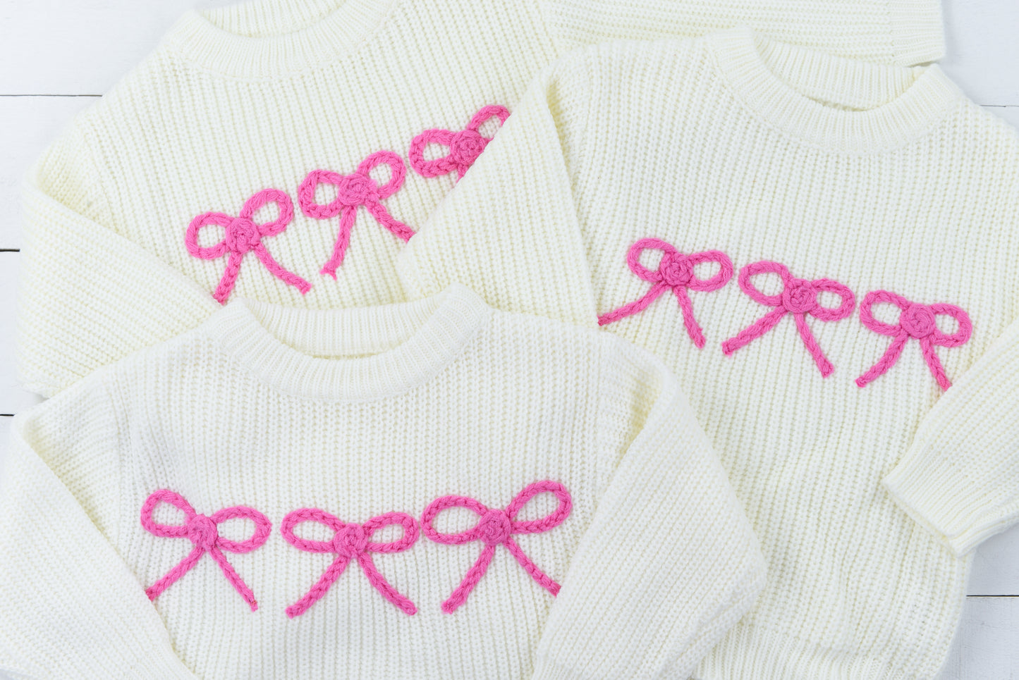 White Bow Sweater