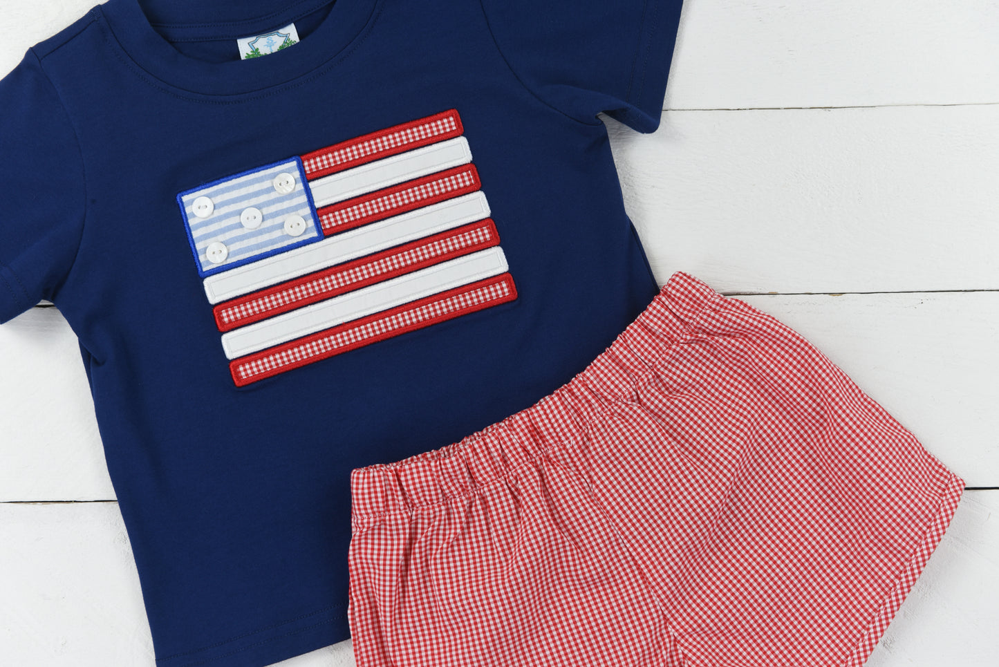 USA Flag Boy Short Set
