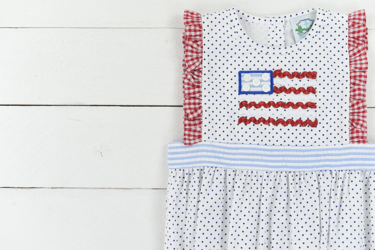 USA Flag Girls Bubble
