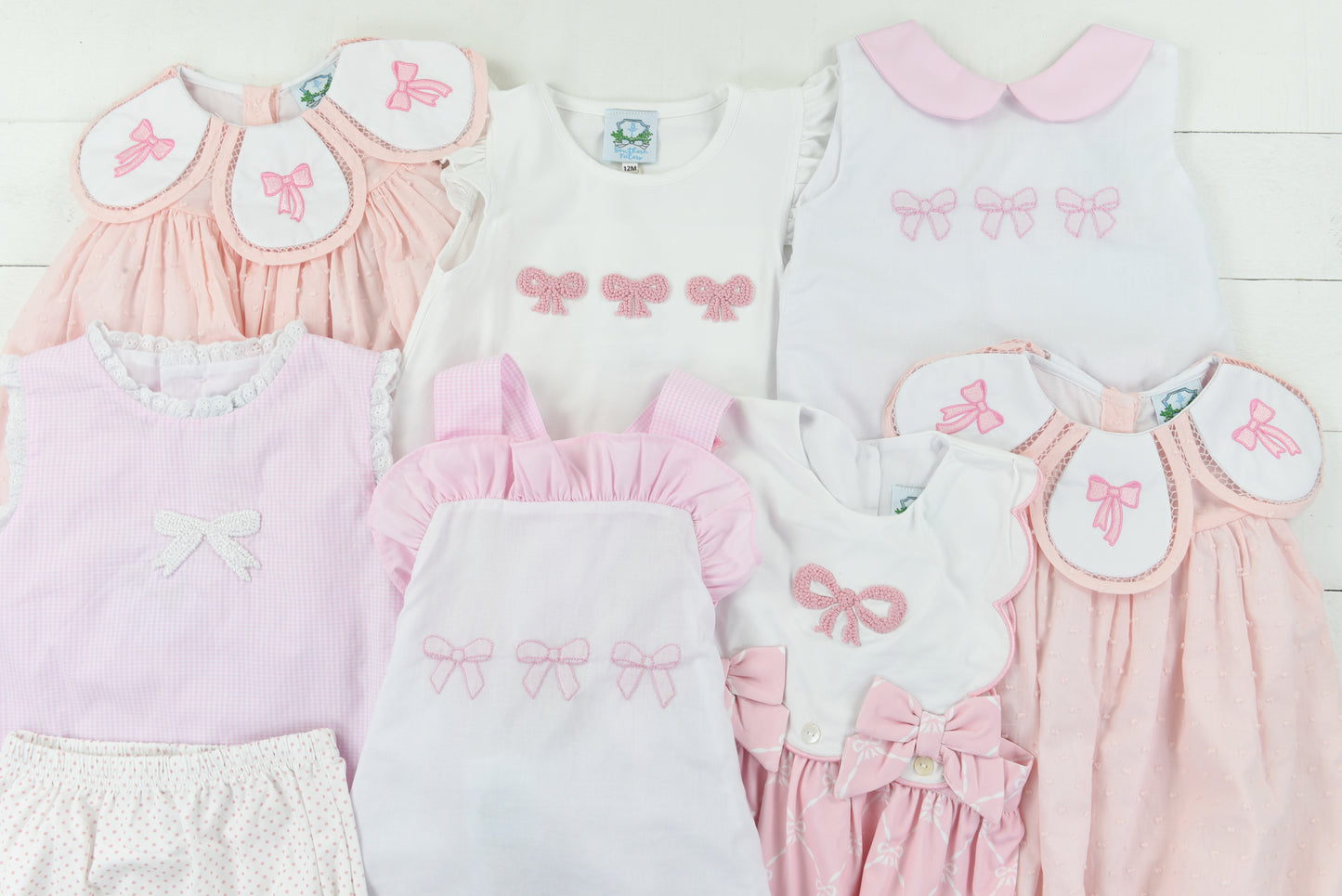 French Knot Bow Short Set