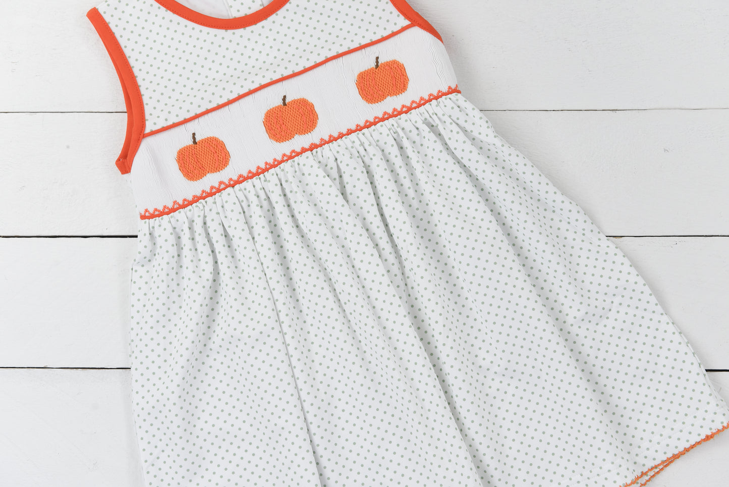 Smocked Pumpkin Dress