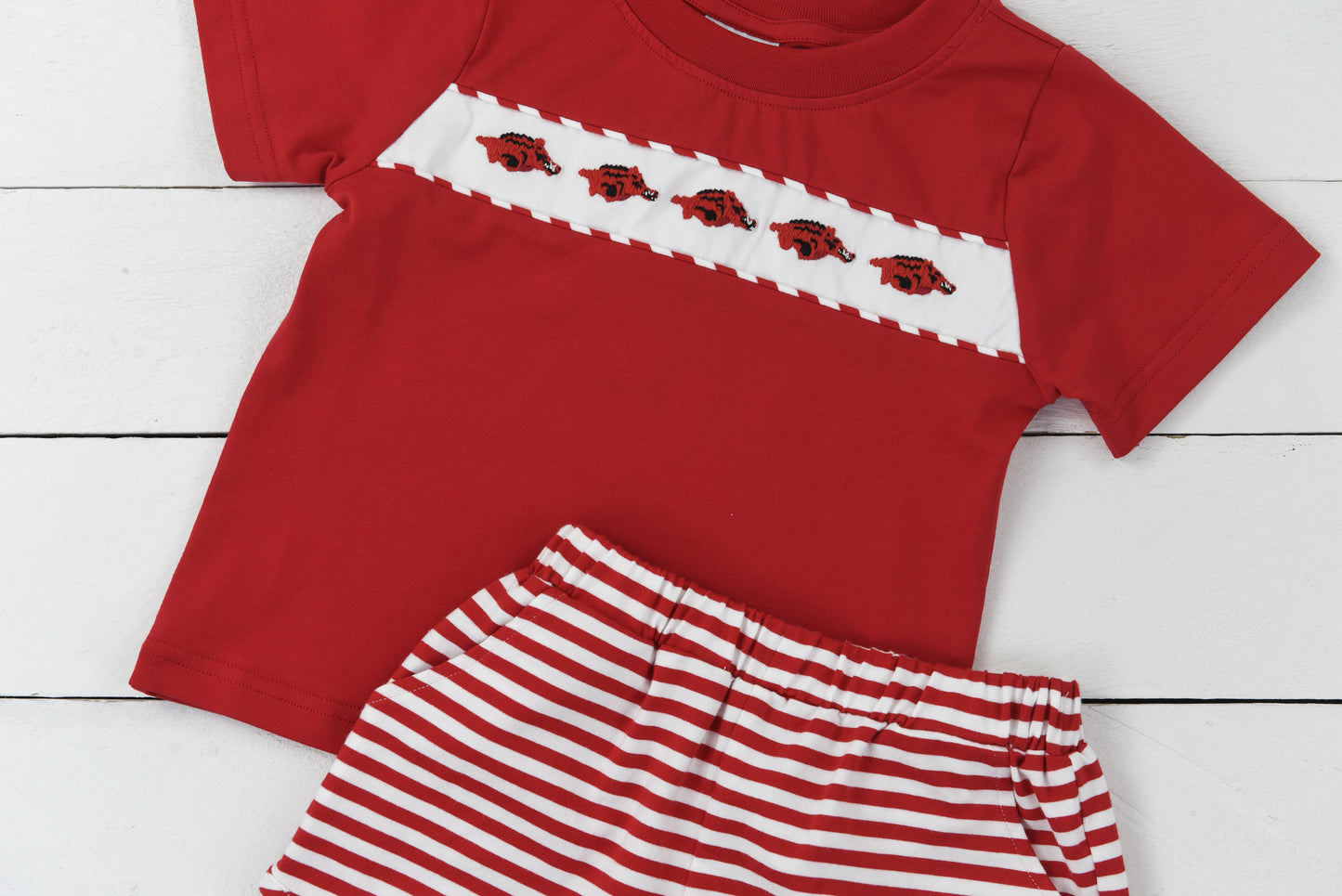 Hog Stripe Boy Short Set
