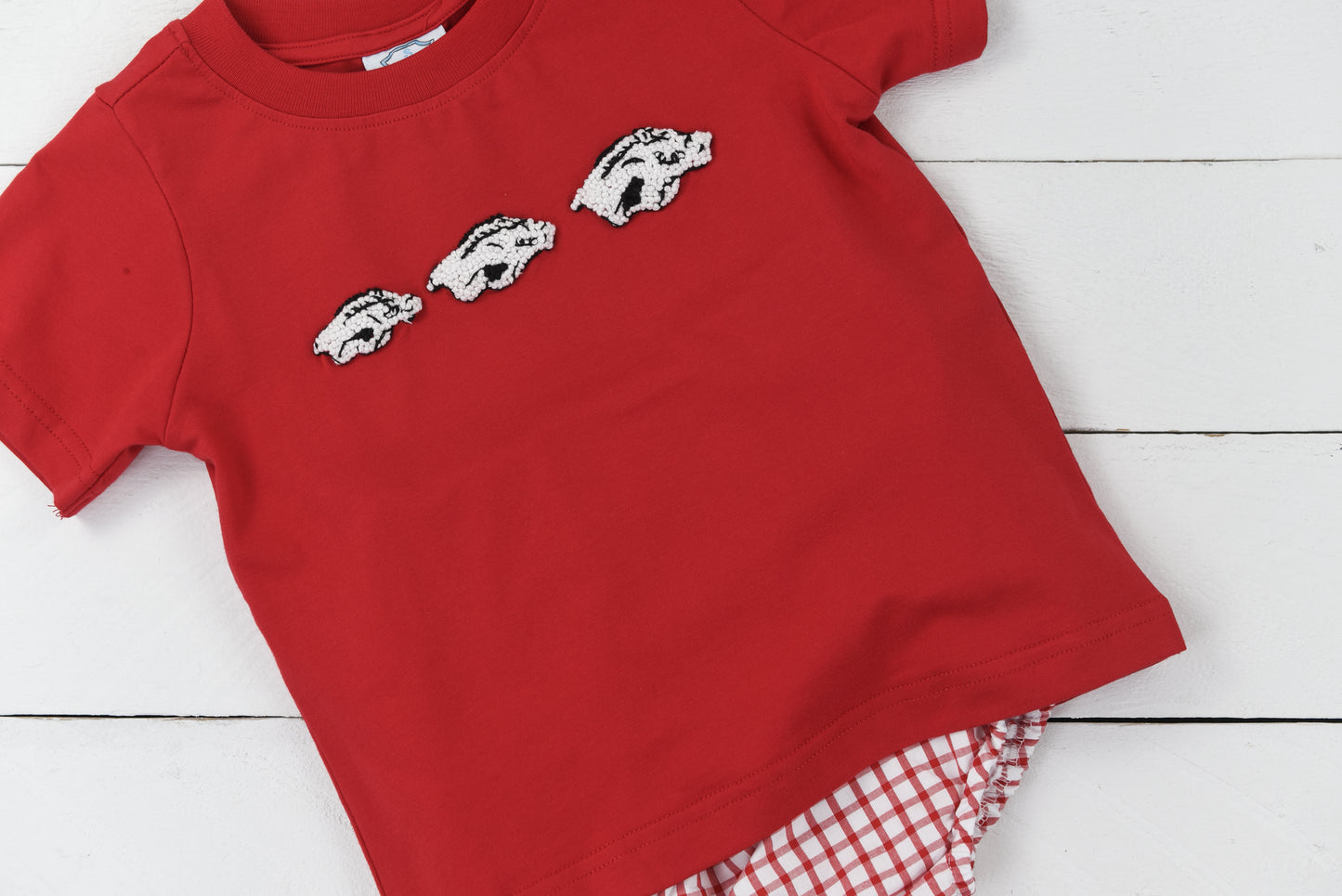 French Knot Hogs Diaper Set