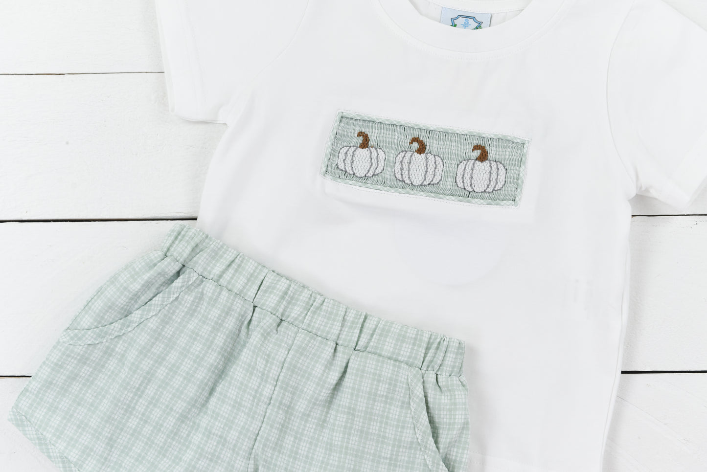 White Pumpkin Smock Short Set