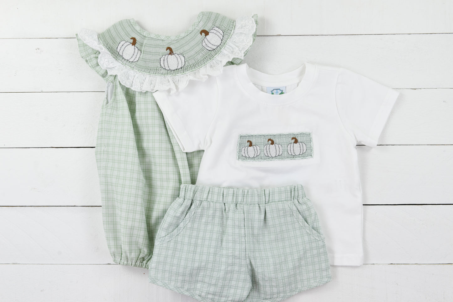 White Pumpkin Smock Short Set