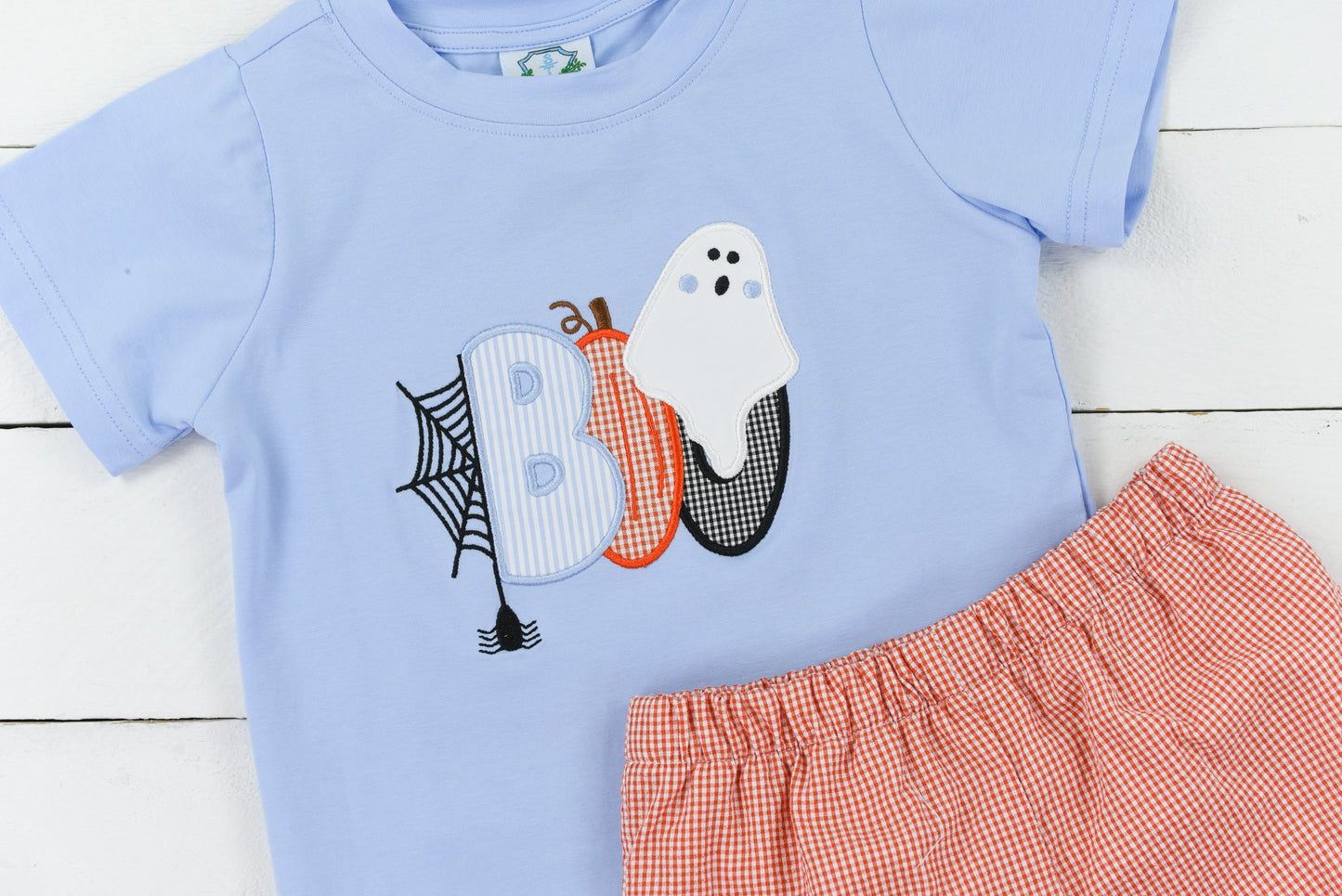 BOO Applique Boy Short Set