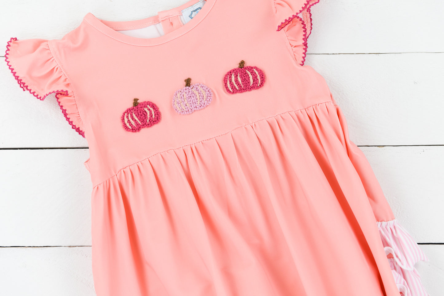 Cute & Colorful Knit Pumpkin Girls Bubble