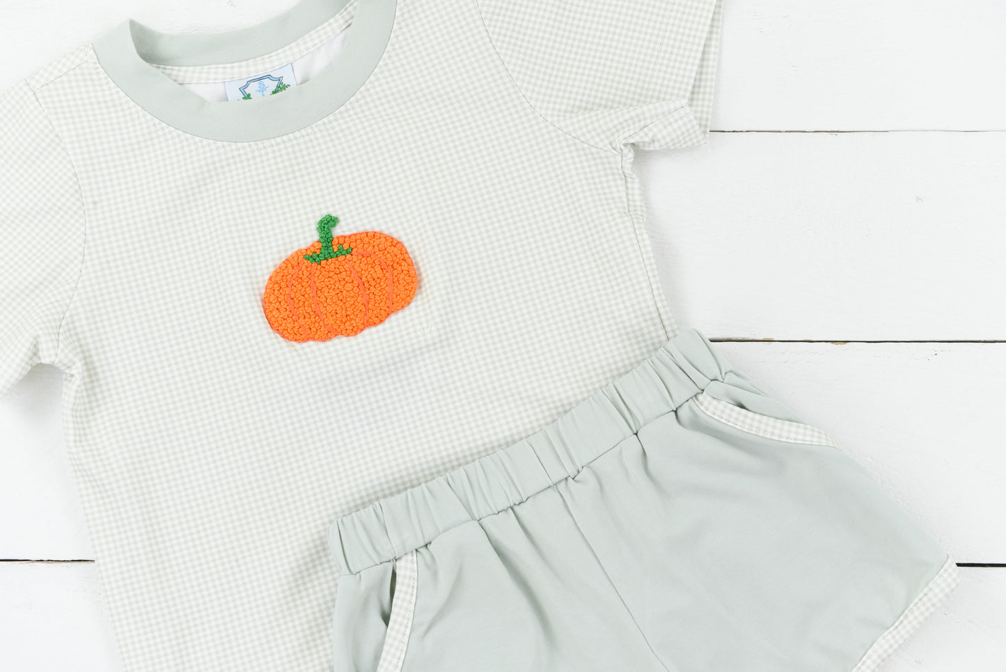 Sweet and Simple Pumpkins Boy Short Set