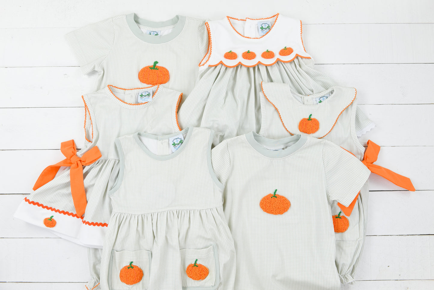 Sweet and Simple Pumpkin Girl Bubble Short Set