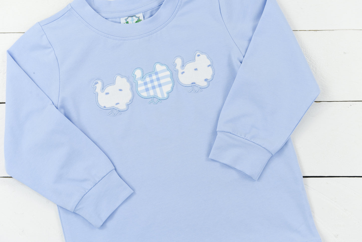 Applique Turkeys Shirt Only