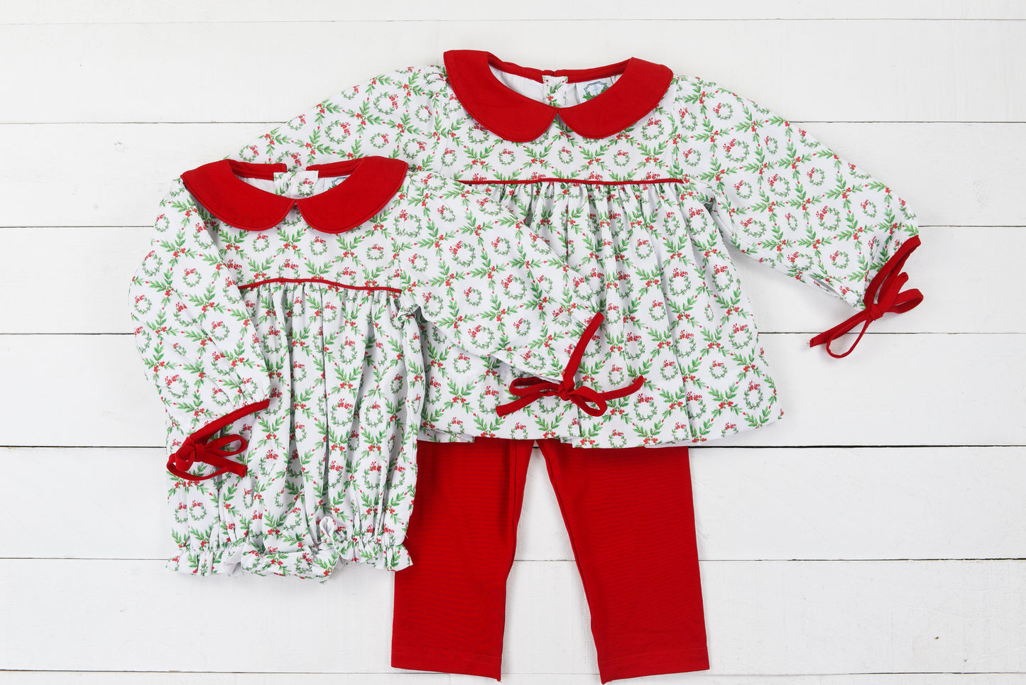 Wreath and Ribbons Pants Set