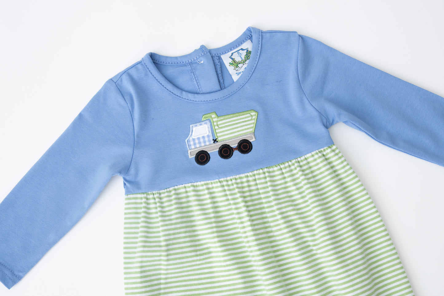 Dump Truck Applique Romper